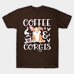 Coffee and Corgis T-Shirt